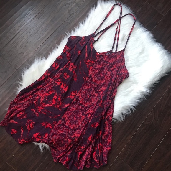Free People Short Strappy Romper Size Large - Picture 4 of 8